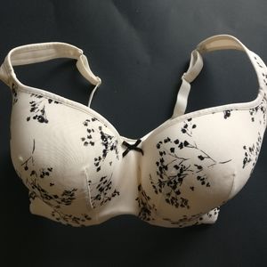 New Cacique balconette, ivory and black bra 36DDD